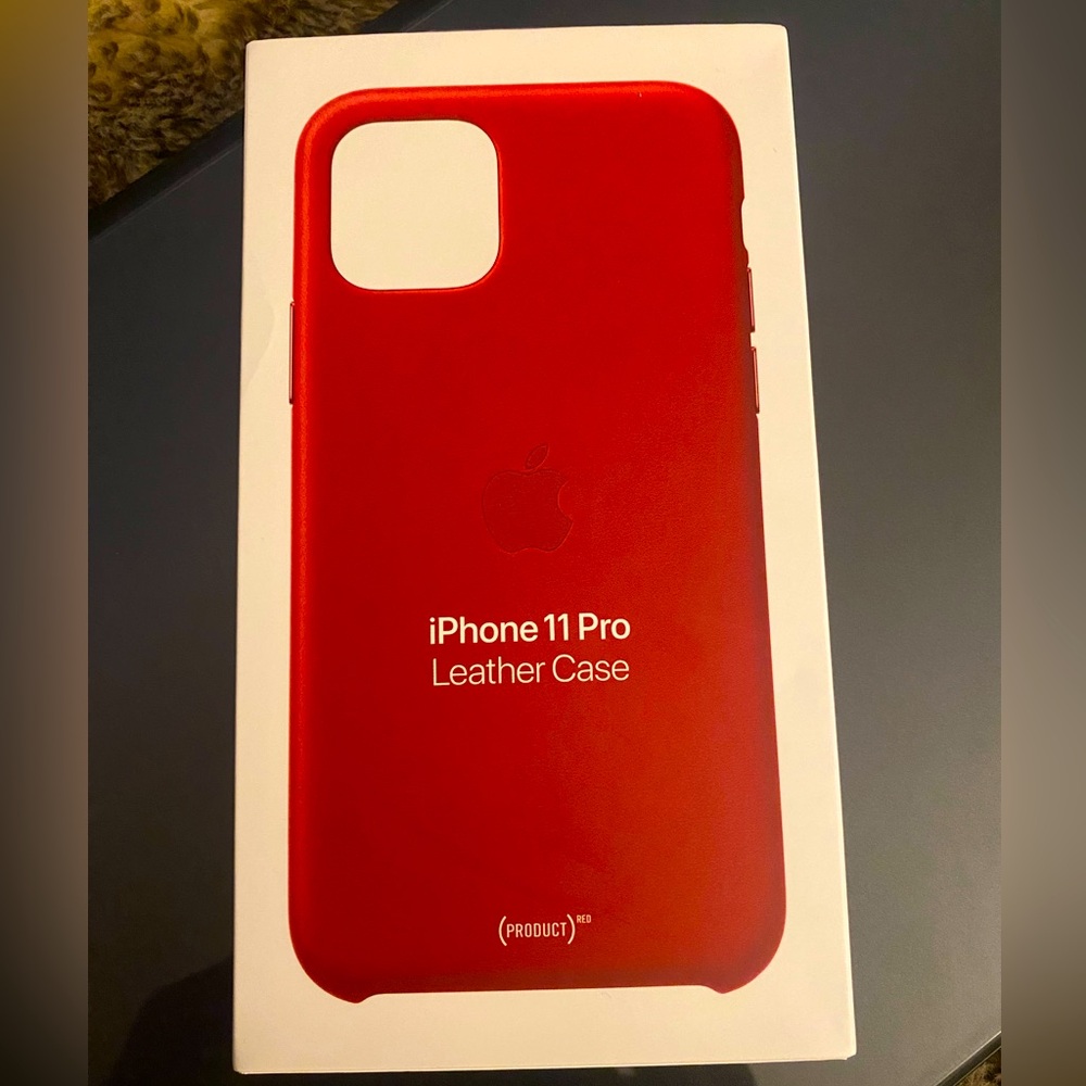 iPhone 11Pro (Product) RED Soft European Leather Case Brand New